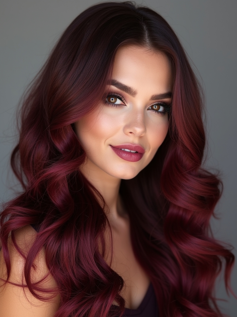 bold cherry brown transformation