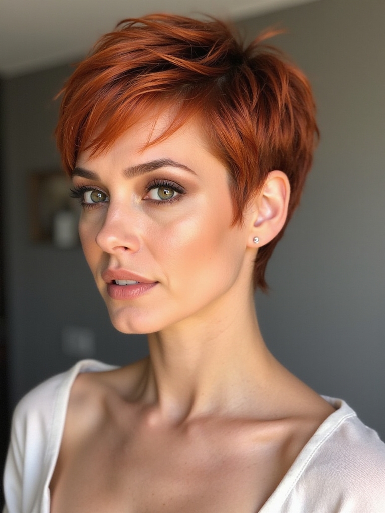 bold cropped cut copper