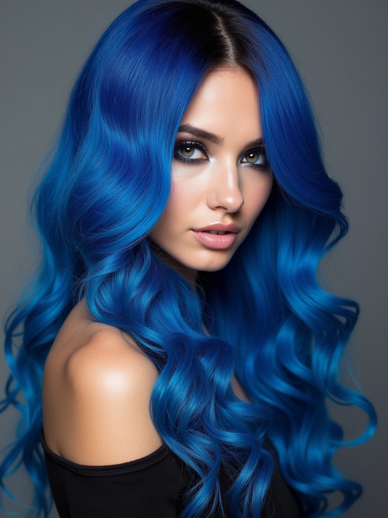 bold electric blue styles