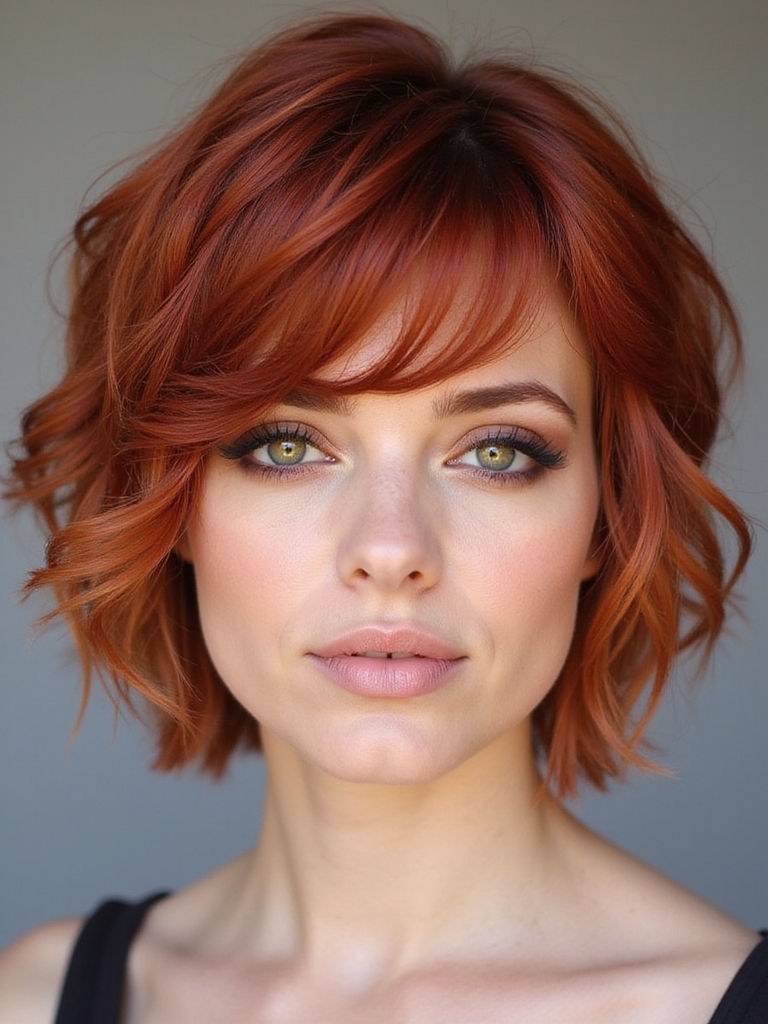 bold red hair transformation