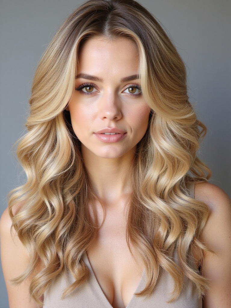 bold voluminous blonde curls