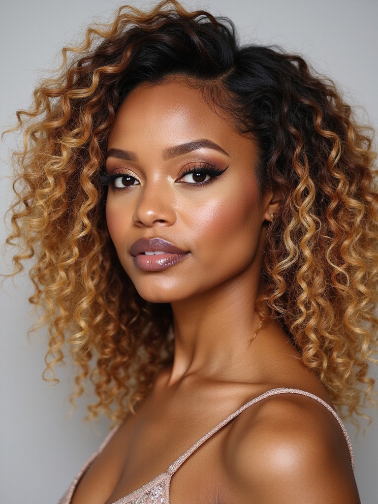 bouncy curls for playfulness