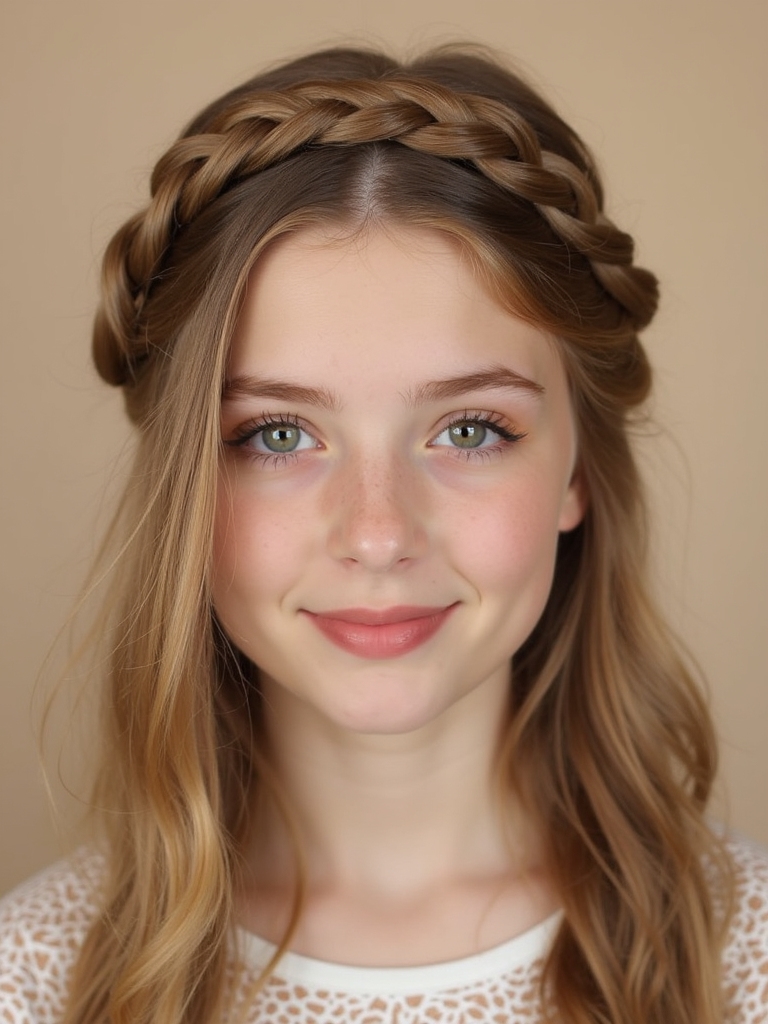 braided headband hairstyle tutorial