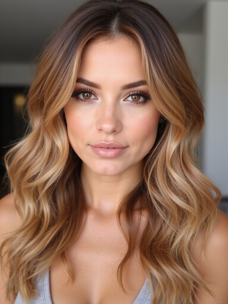 chestnut blond hair highlights