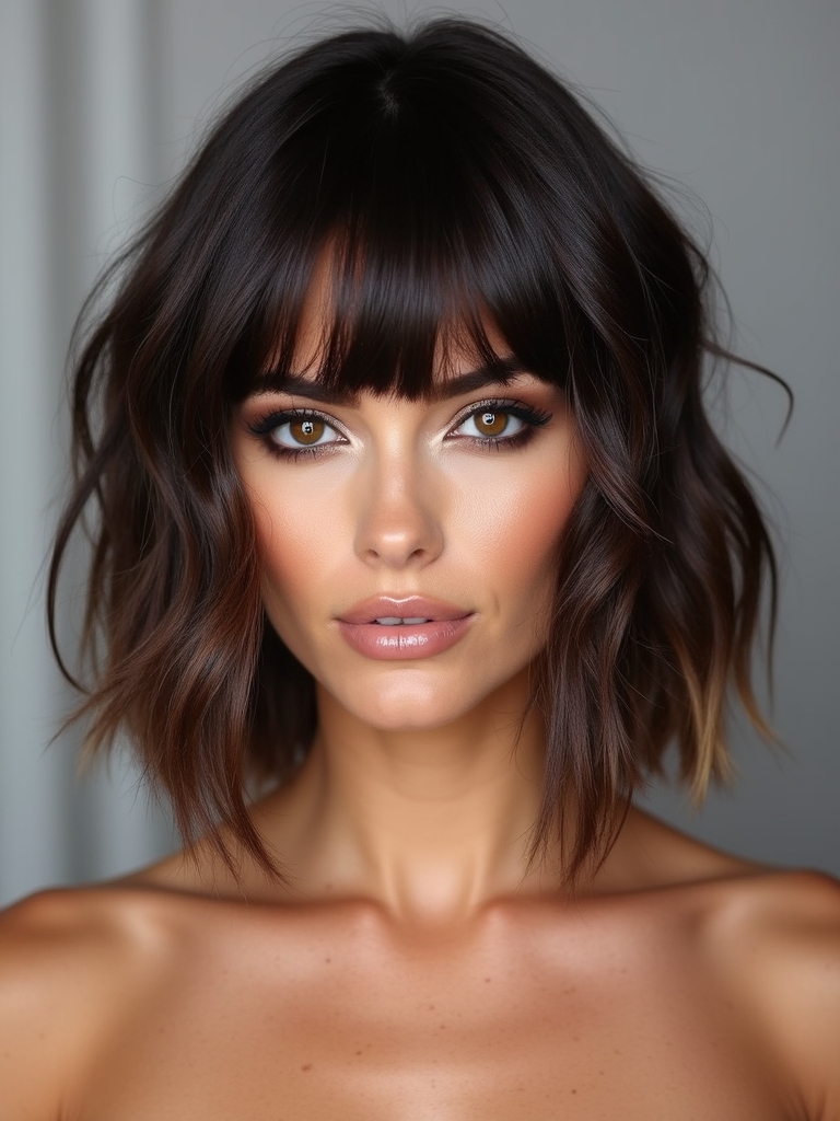 chic blunt cut waves