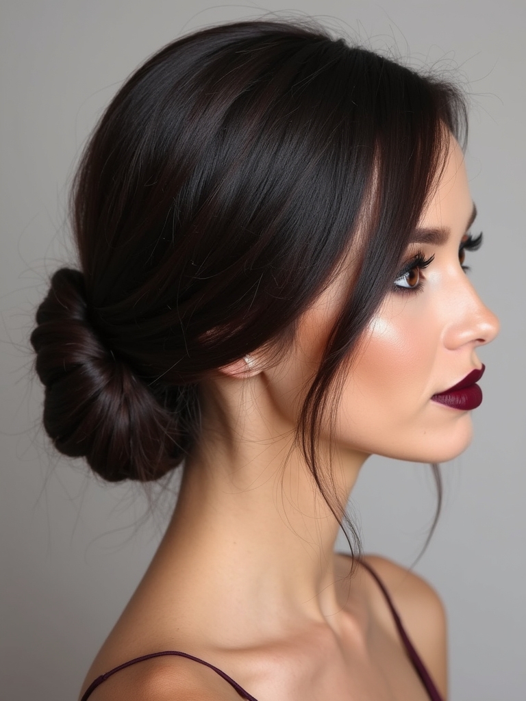 chic low chignon tutorial