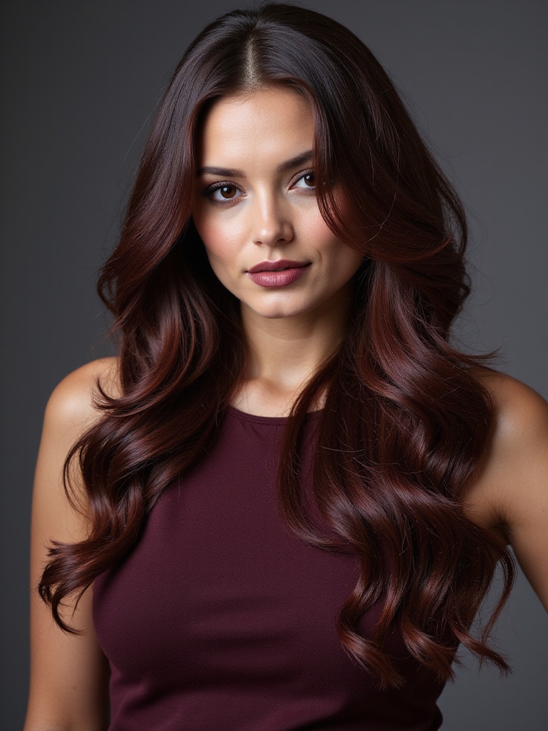 chocolate cherry hair styles