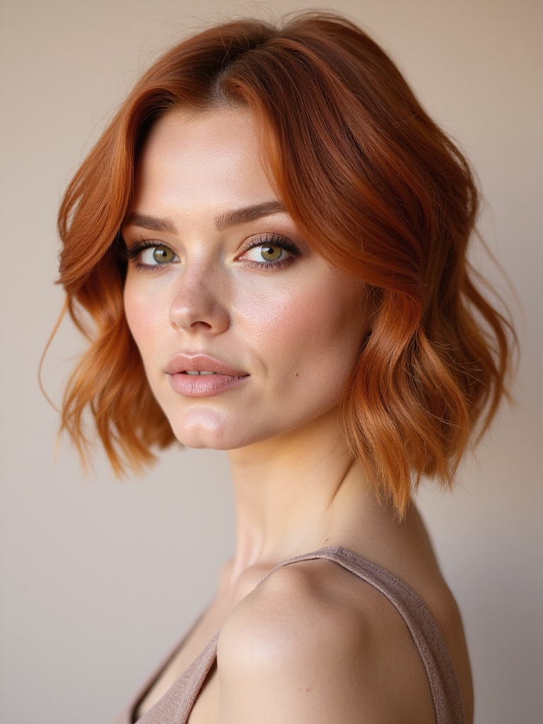 copper balayage for redheads