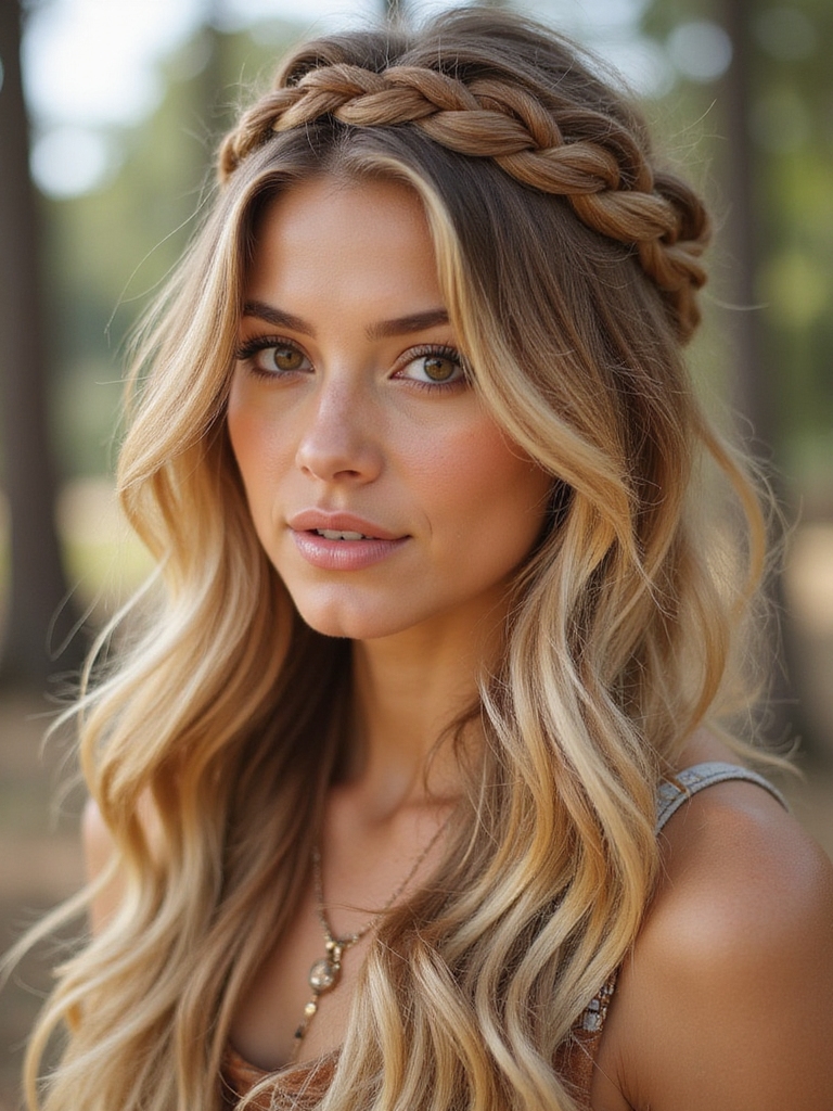 country festival hair waves