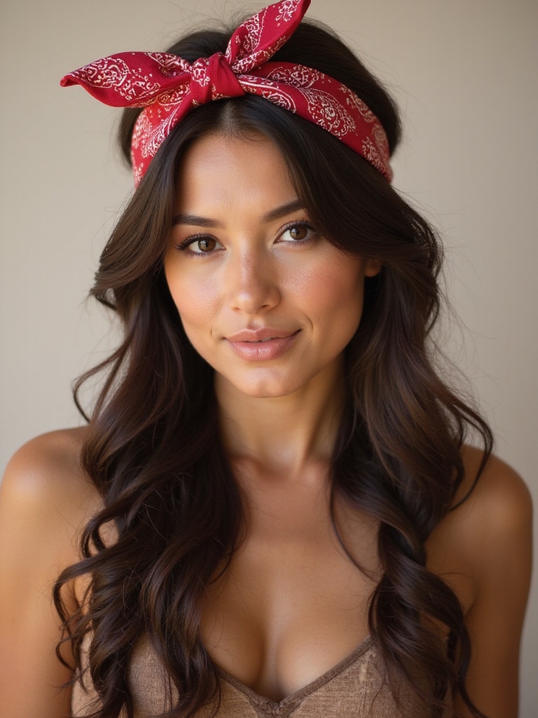 cowgirl chic half updo