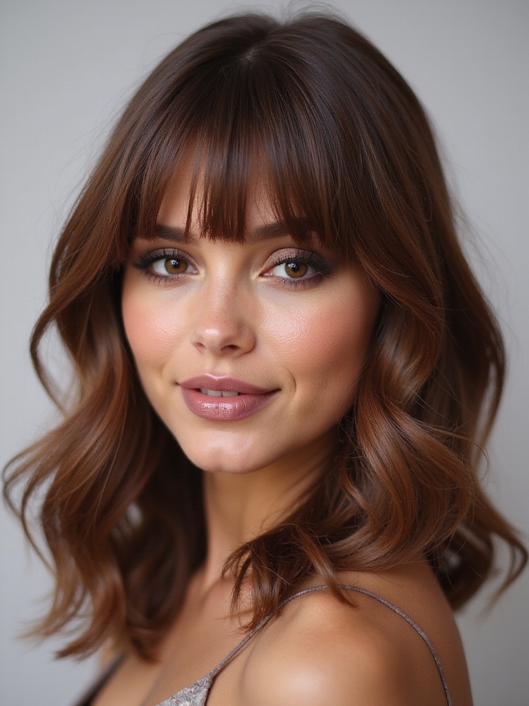 curtain bangs for oval faces