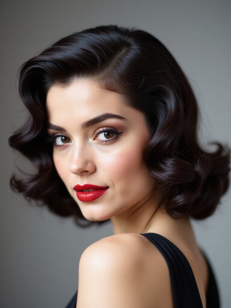 dramatic finger waves technique