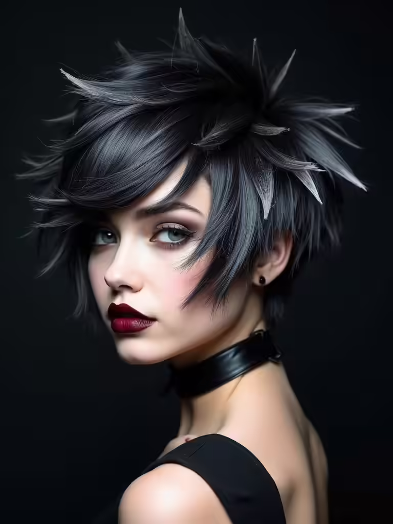 edgy gothic hairstyles accessories