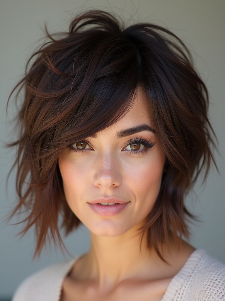 edgy layered hairstyle trend