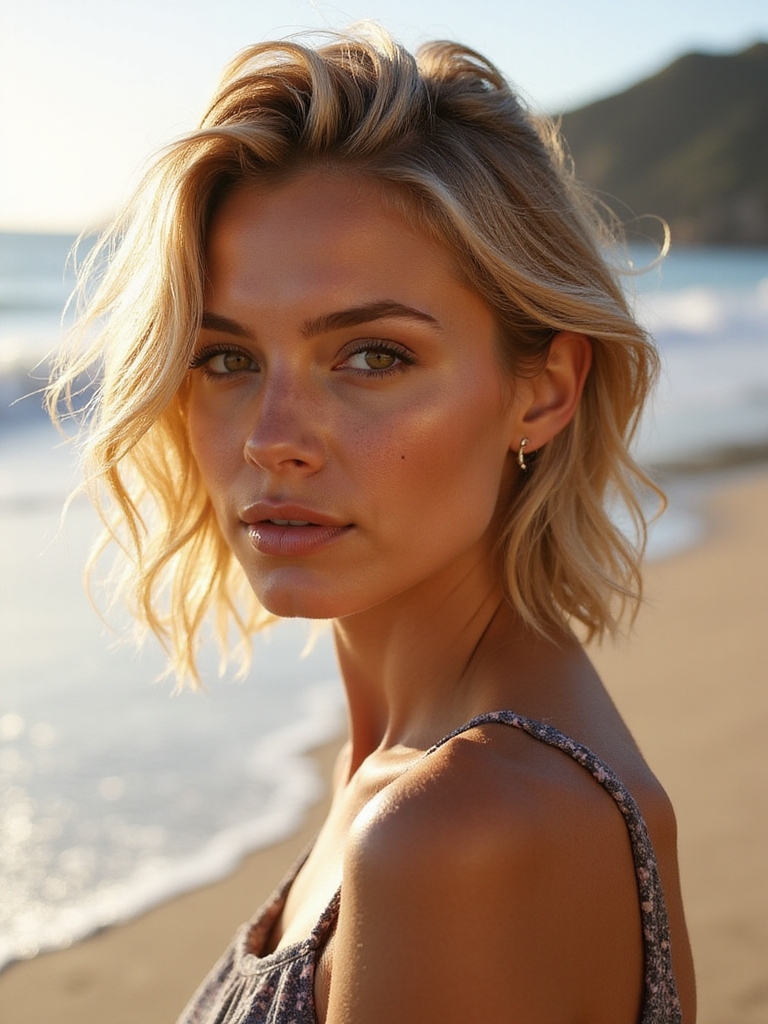 effortless beachy waves style