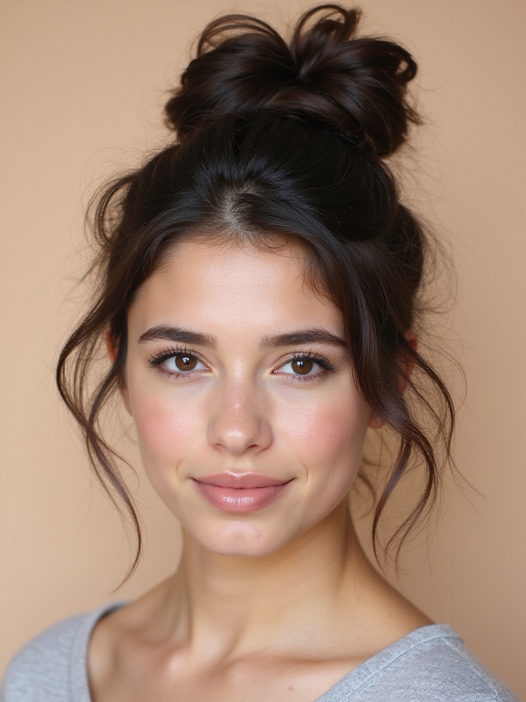effortless chic messy bun