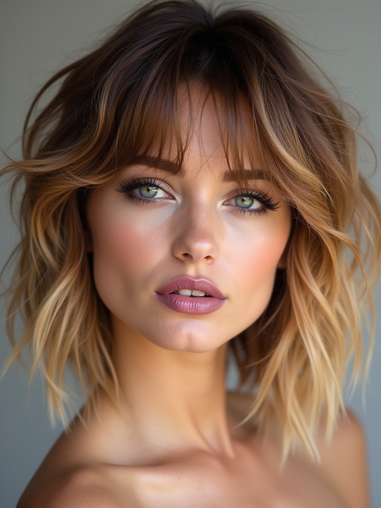 effortless chic shaggy lob