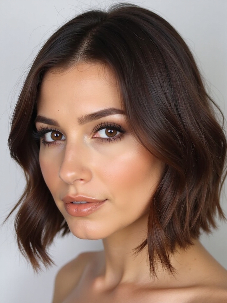 effortless chocolate brown highlights