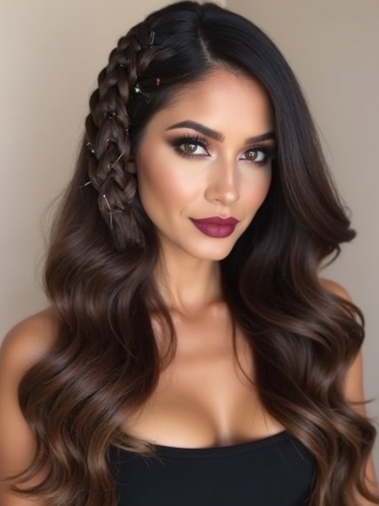 effortless elegant party hairstyle