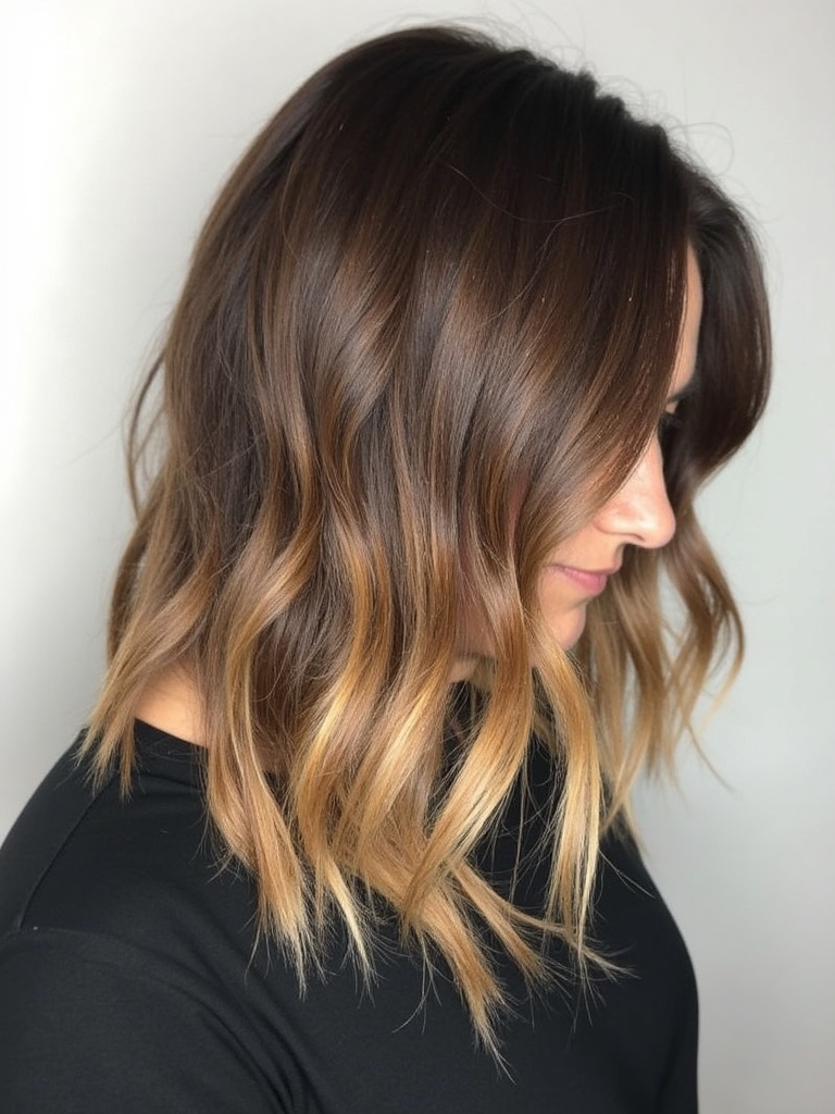 effortless layered sun kissed hairstyle