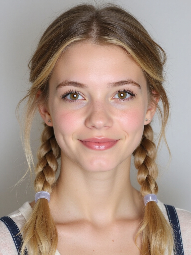 effortless loose braided pigtails