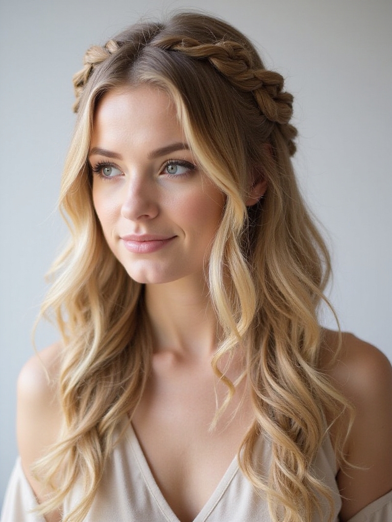 effortless loose pigtails hairstyle