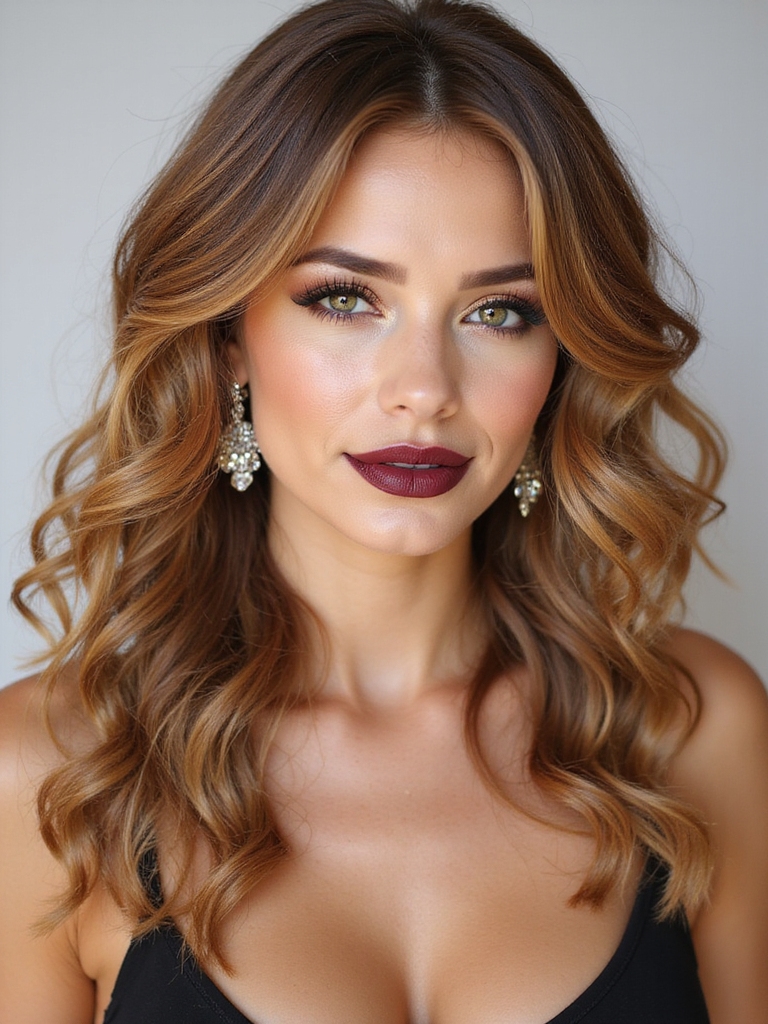effortless side swept curls