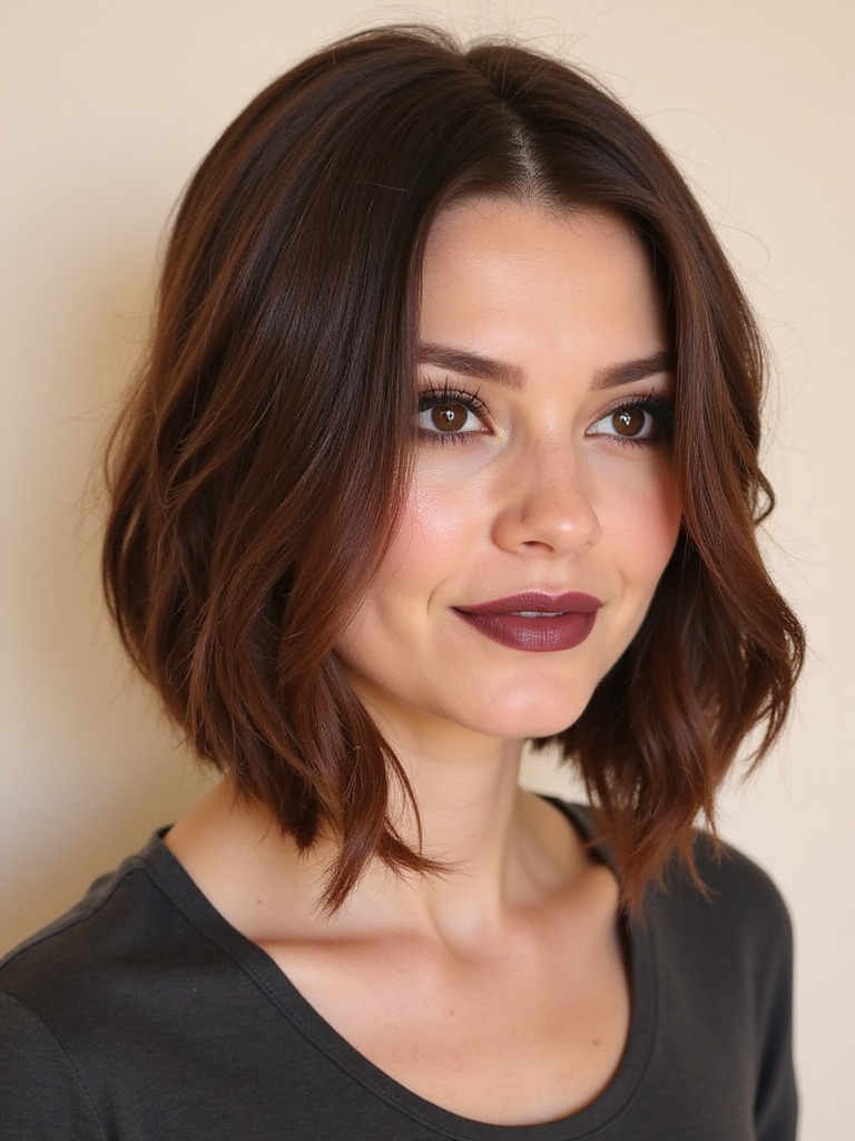 effortless sophisticated curled bob