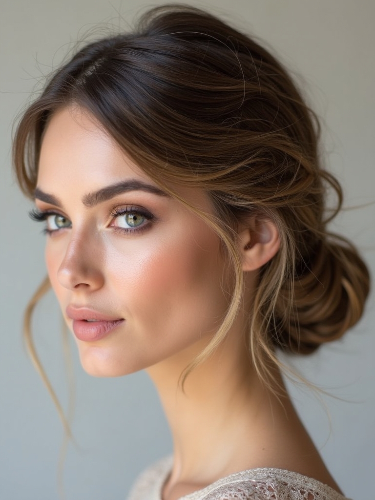 effortlessly chic low chignon