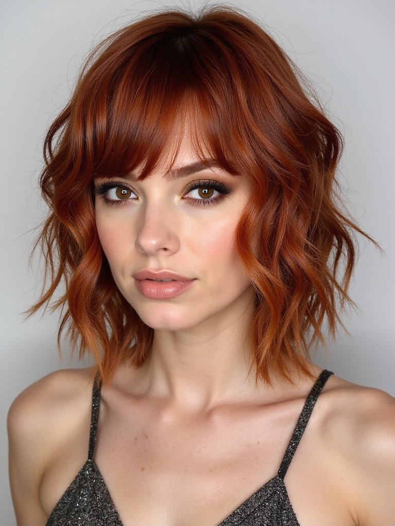effortlessly cool shag haircut