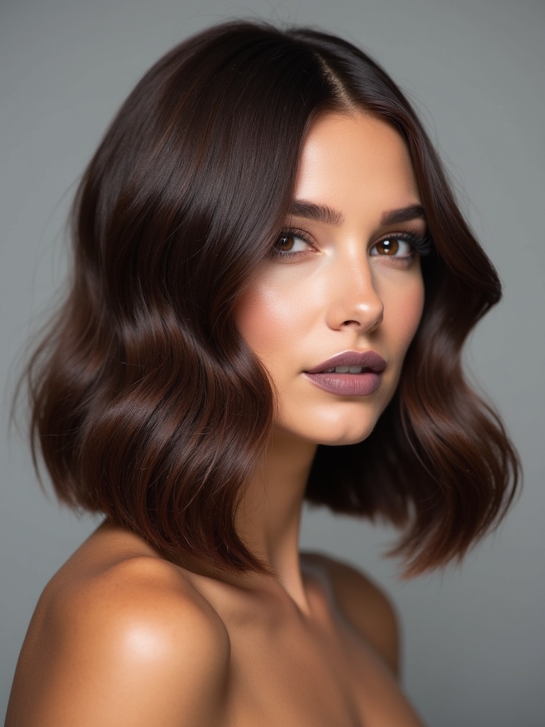 effortlessly sophisticated wavy bob