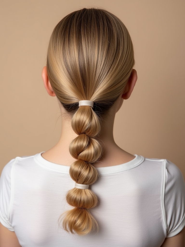 effortlessly stylish bubble ponytail