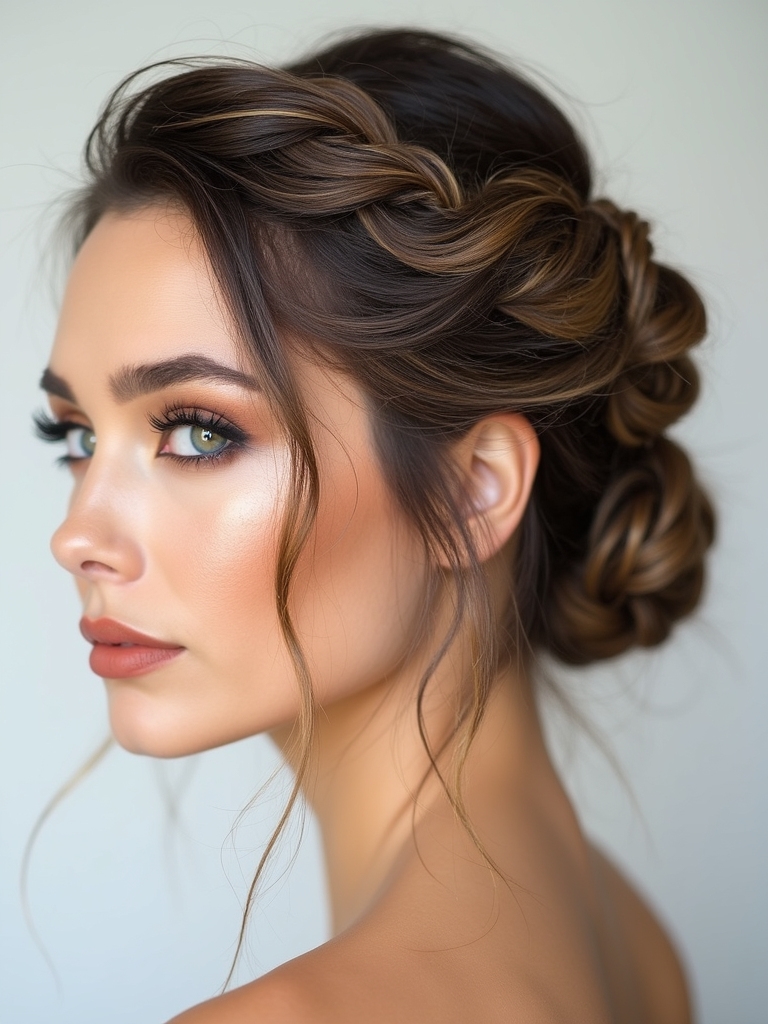 elegant braided bun tutorial