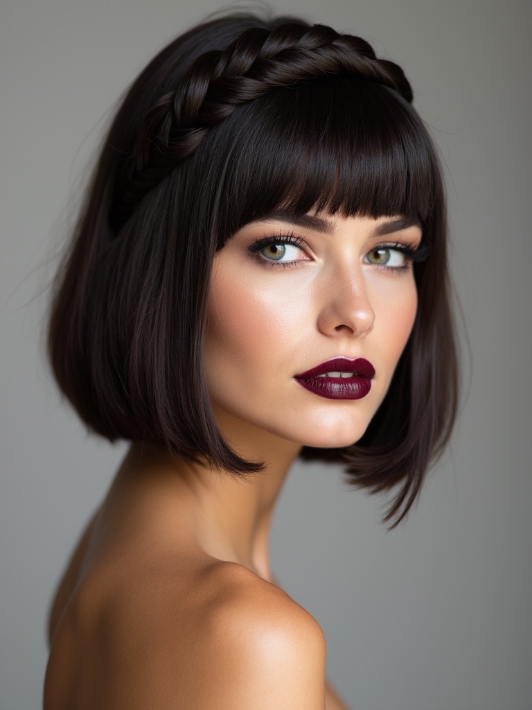 elegant braided headband style