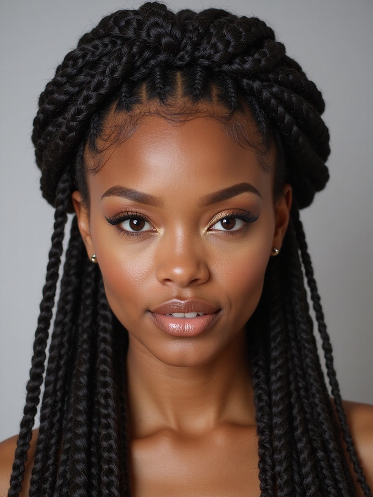 elegant twist crown braid