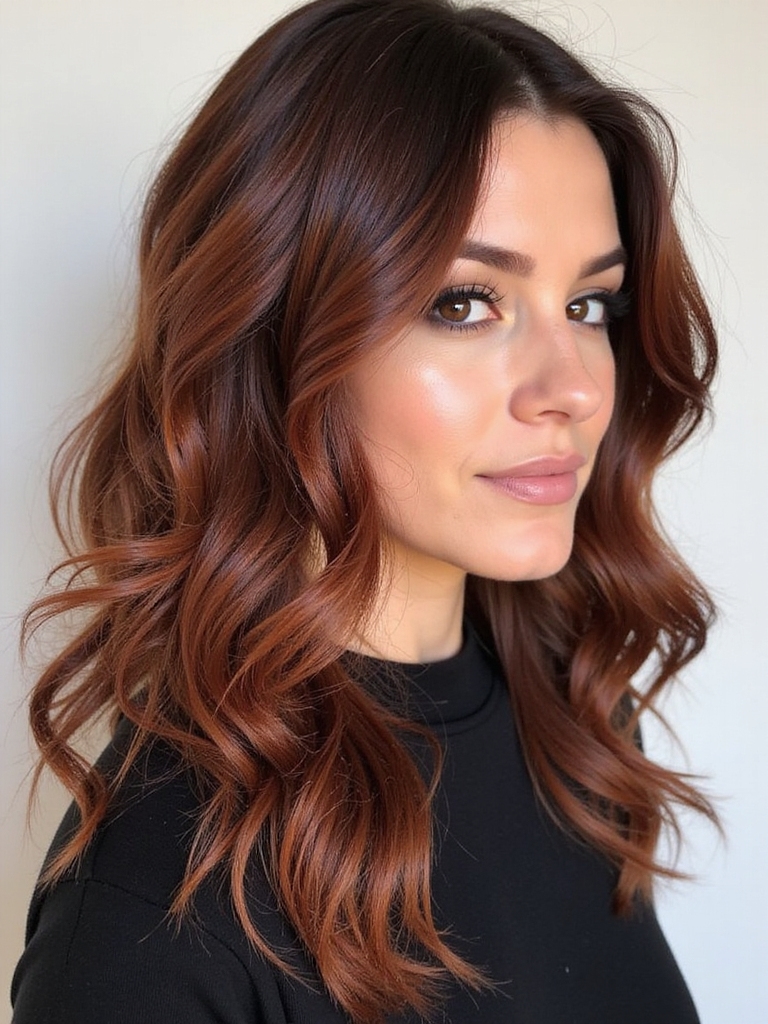 enhance red brown hair