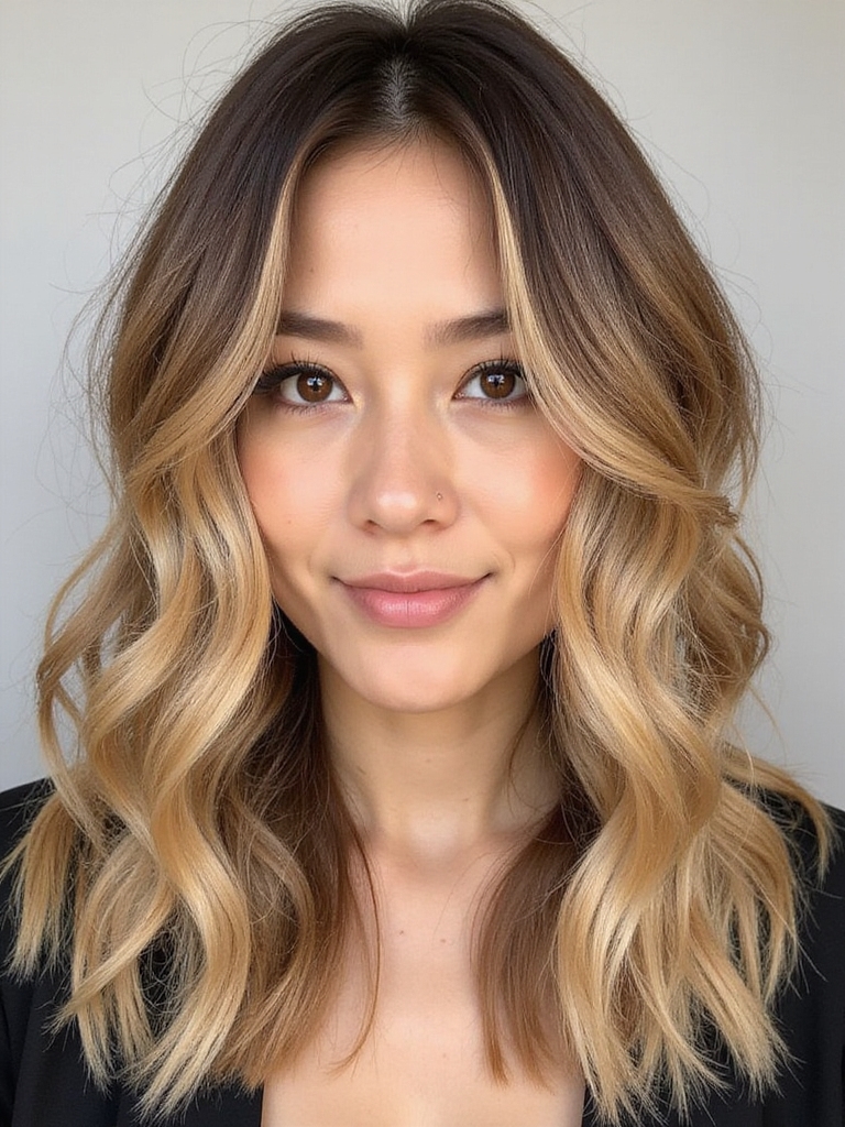 graceful hair color transition