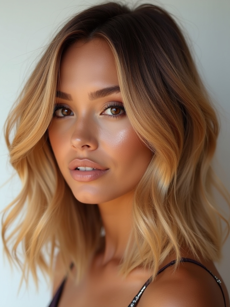 honey blonde for warm tones