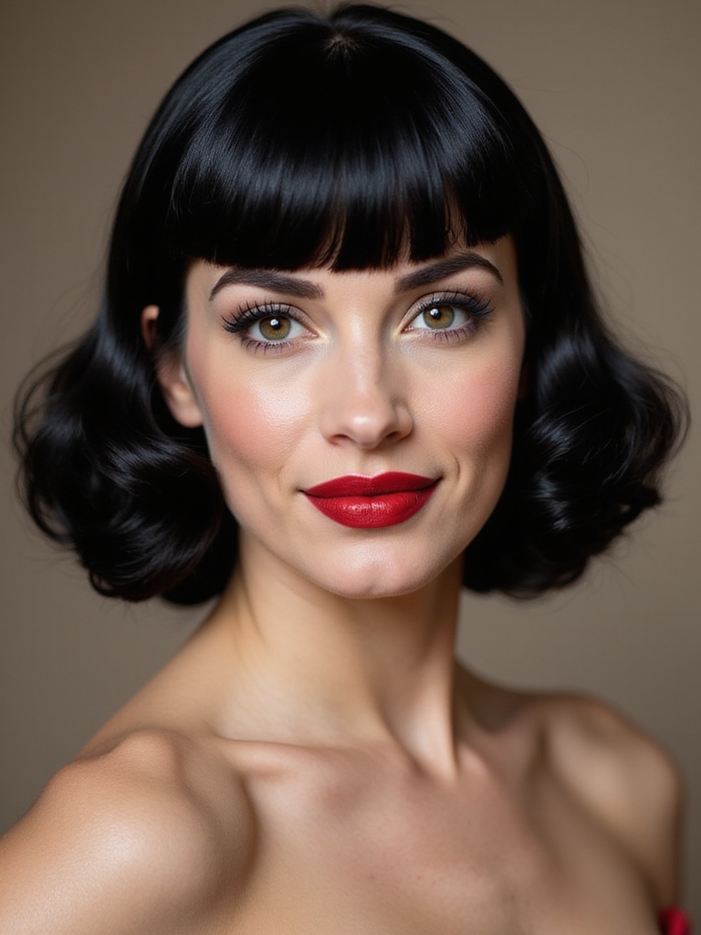 iconic rebellious retro bangs