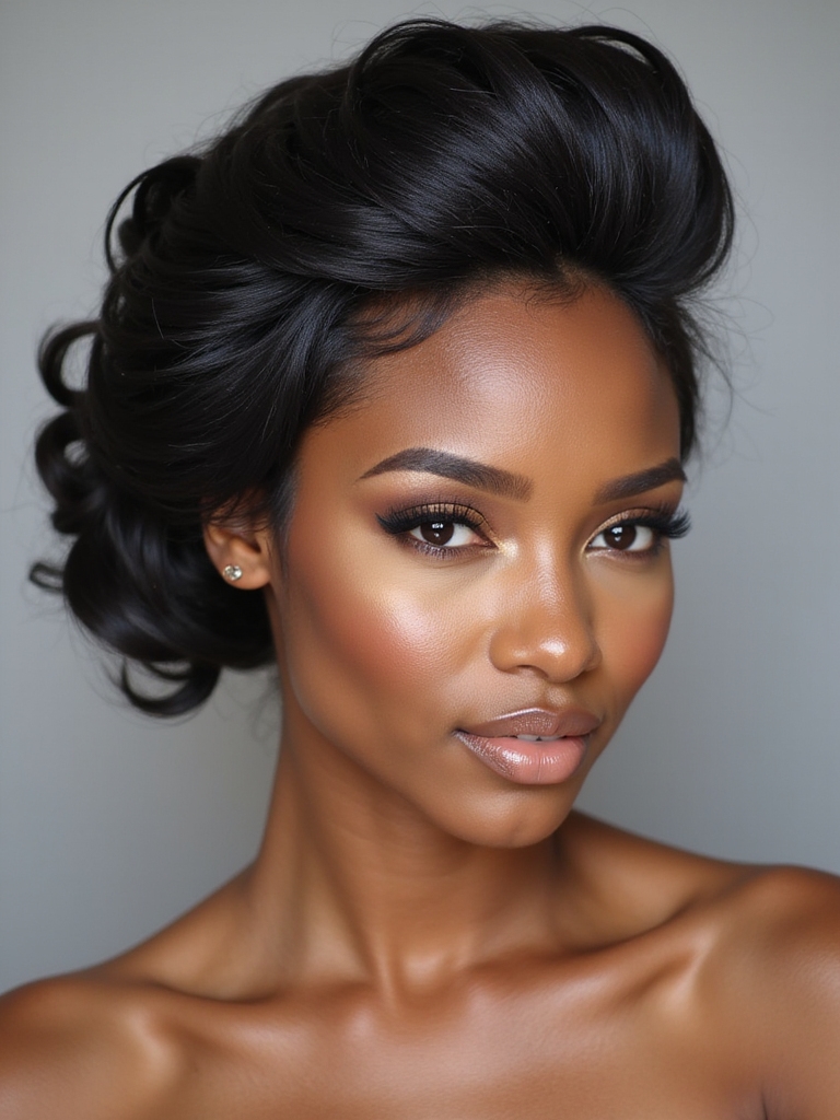 lace front updo styles