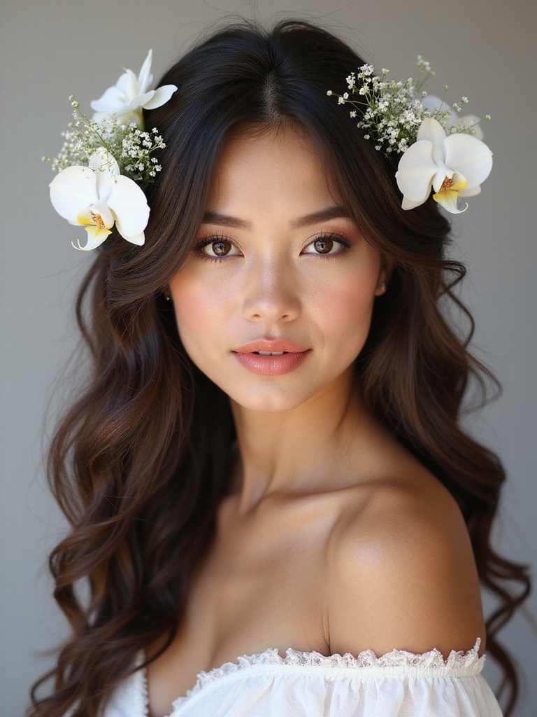 maintain floral hairstyle all day