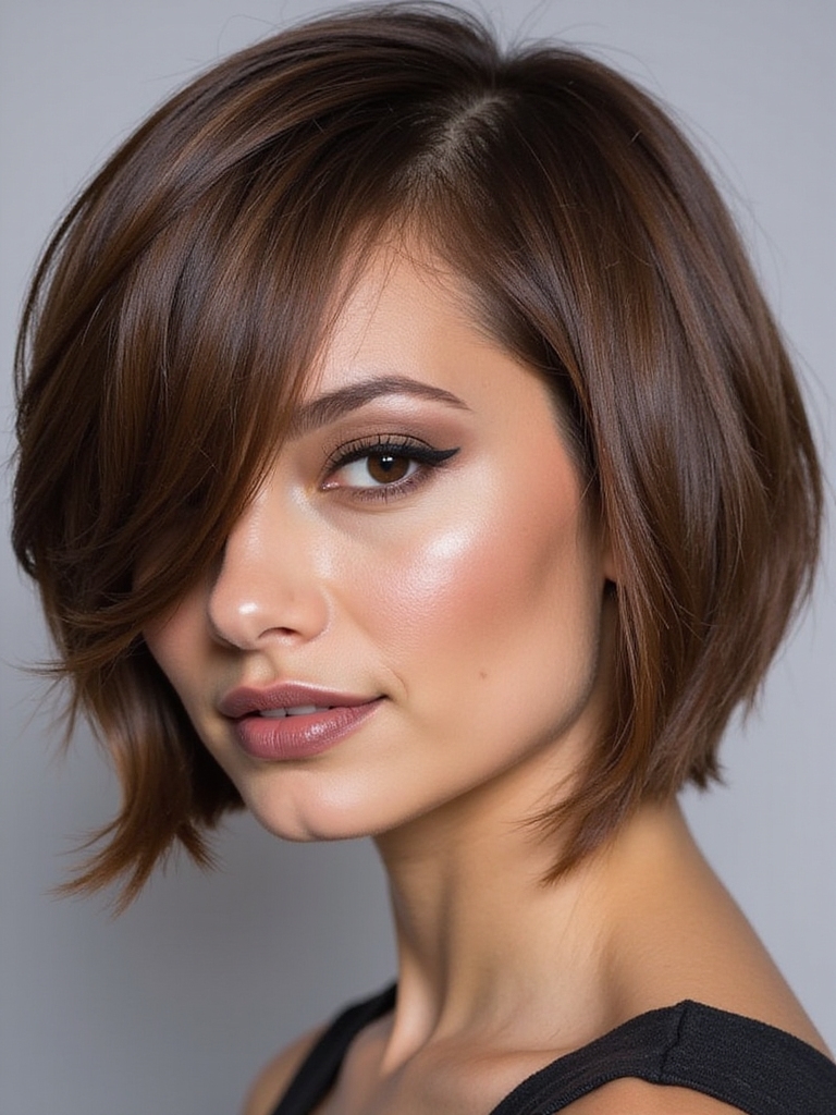 modern chic layered hairstyle