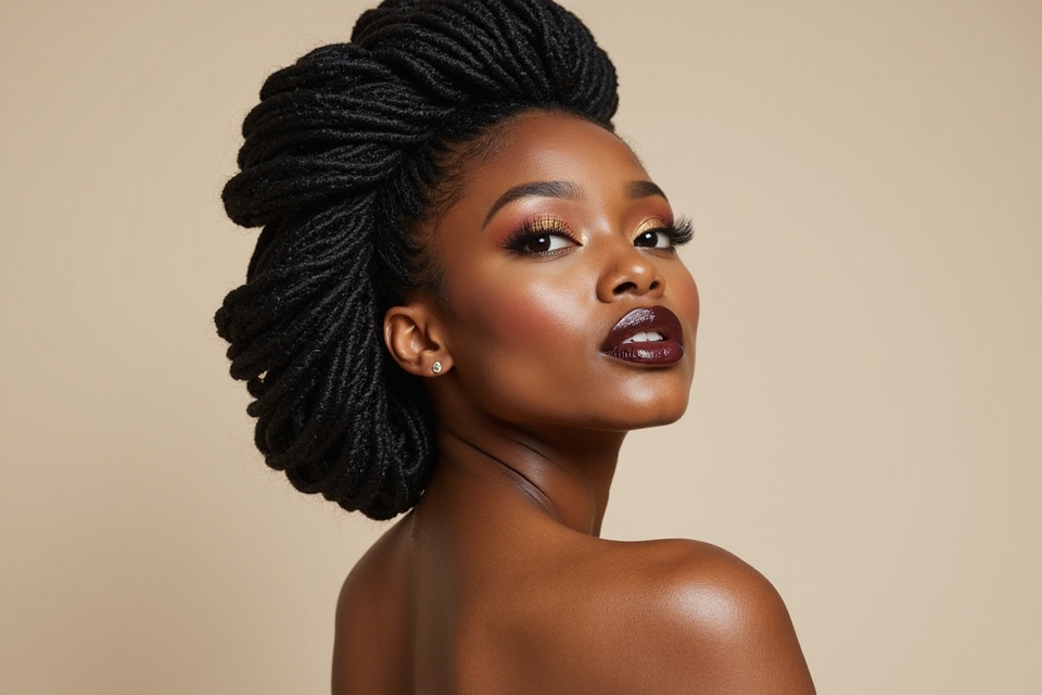 neat cornrow updo hairstyles