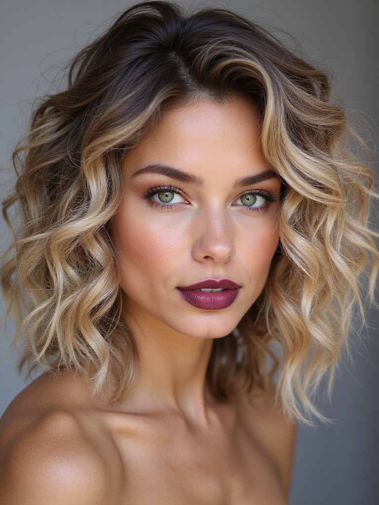 platinum blonde curly transformation
