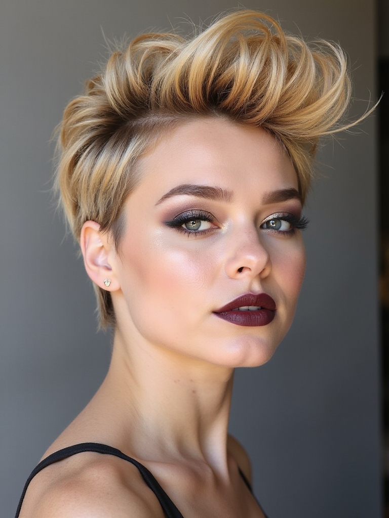 playful edgy hairstyle option