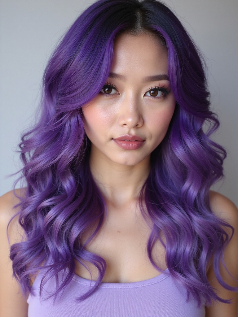 purple hair shades guide