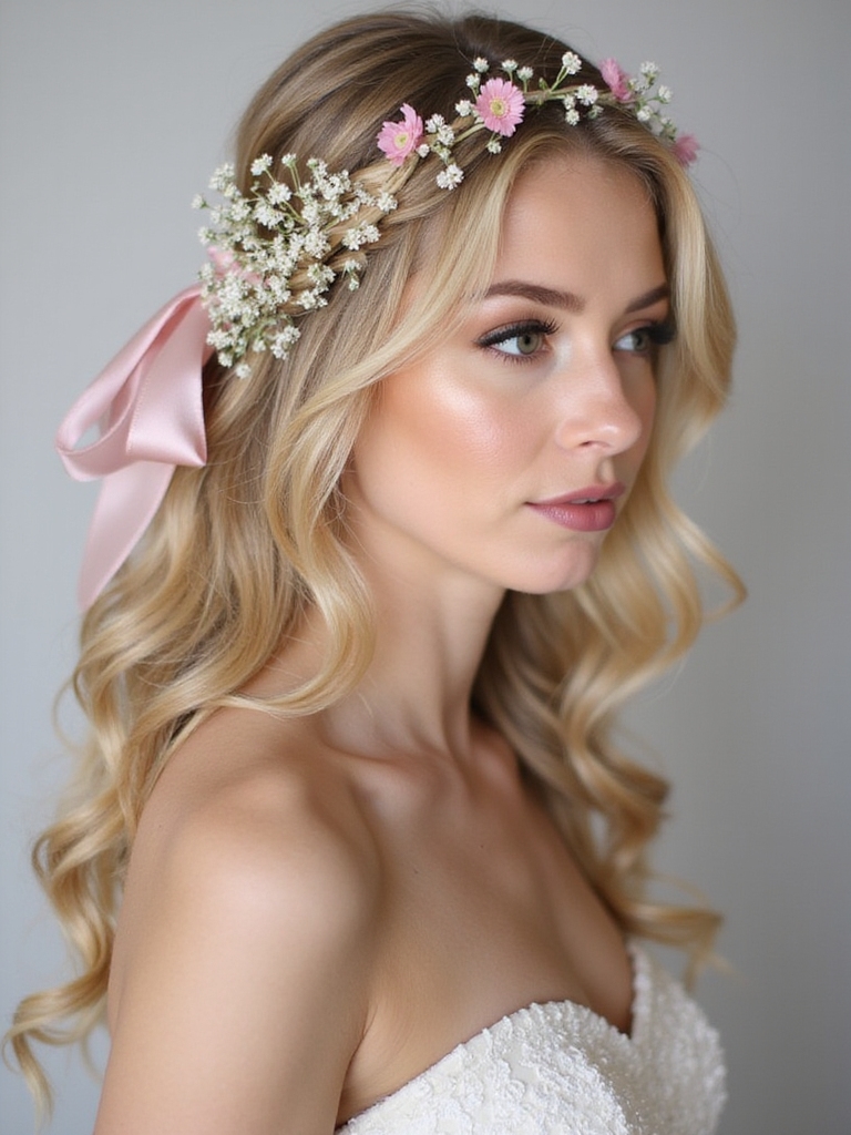 ribbon enhanced chic hairstyles