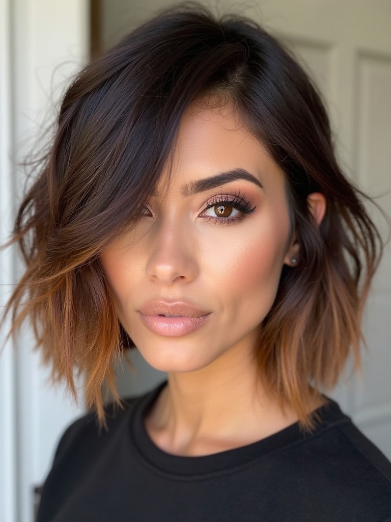 rich brunette caramel hair