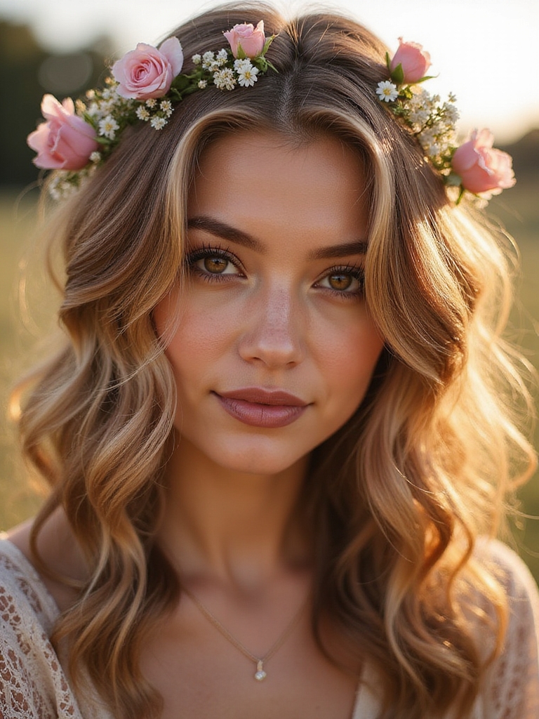 romantic waves adorned florals