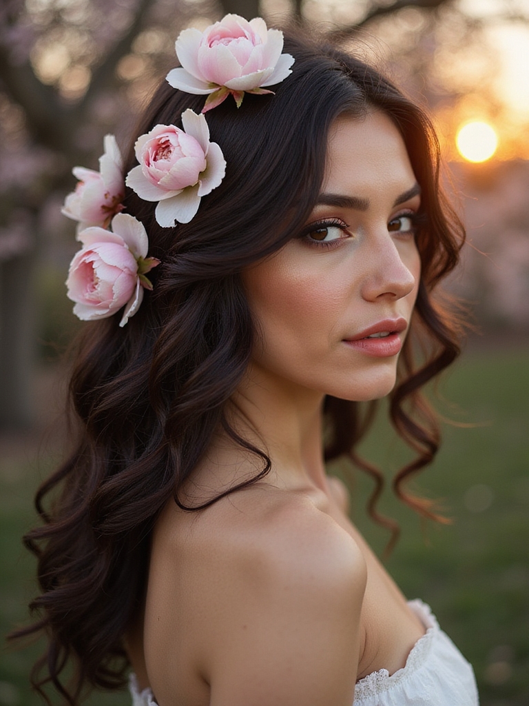 seasonal floral hair accessories